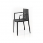 Кресло пластиковое Vondom Spritz Basic полипропилен, стекловолокно черный Фото 4