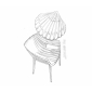 Лаунж-кресло пластиковое Vondom Spritz Basic полипропилен, стекловолокно слоновая кость Фото 6
