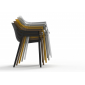 Лаунж-кресло пластиковое Vondom Spritz Basic полипропилен, стекловолокно слоновая кость Фото 5