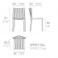 Стул пластиковый Vondom Spritz Basic полипропилен, стекловолокно черный Фото 2