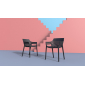 Лаунж-кресло пластиковое Vondom Spritz Basic полипропилен, стекловолокно черный Фото 10