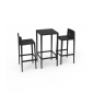 Комплект барной мебели Vondom Spritz Basic полипропилен, стекловолокно черный Фото 4