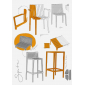 Комплект барной мебели Vondom Spritz Basic полипропилен, стекловолокно бронзовый Фото 6