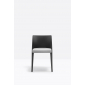 Стул пластиковый с мягким сиденьем PEDRALI Volt стеклопластик, полиэтилен, ткань черный, серый Фото 5