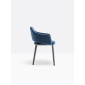 Кресло с обивкой PEDRALI Vic ясень, ткань черный ясень, темно-синий Фото 5