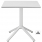 Стол пластиковый обеденный Scab Design Eco Fixed алюминий, технополимер лен Фото 1
