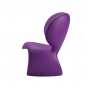 Кресло лаунж пластиковое Qeeboo Don't F**k With The Mouse полиэтилен фиолетовый Фото 4