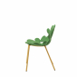 Комплект пластиковых стульев Qeeboo Filicudi Set 2 металл, полиэтилен латунь, зеленый Фото 6