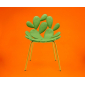 Комплект пластиковых стульев Qeeboo Filicudi Set 2 металл, полиэтилен латунь, зеленый Фото 12
