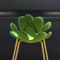 Комплект пластиковых стульев Qeeboo Filicudi Set 2 металл, полиэтилен латунь, зеленый Фото 25