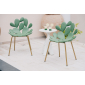 Комплект пластиковых стульев Qeeboo Filicudi Set 2 металл, полиэтилен латунь, зеленый Фото 7
