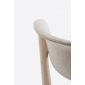 Стул деревянный с мягкой обивкой PEDRALI Tivoli ясень, ткань беленый ясень, светло-серый Фото 7