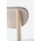 Стул деревянный с мягкой обивкой PEDRALI Tivoli ясень, ткань беленый ясень, светло-серый Фото 8