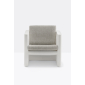 Кресло пластиковое c подушками PEDRALI Sunset полиэтилен, ткань белый, светло-серый Фото 4