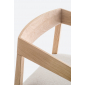 Кресло деревянное мягкое PEDRALI Sign дуб, ткань беленый дуб, светло-серый Фото 9