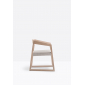 Кресло деревянное мягкое PEDRALI Sign дуб, ткань беленый дуб, светло-серый Фото 7