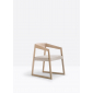Кресло деревянное мягкое PEDRALI Sign дуб, ткань беленый дуб, светло-серый Фото 5