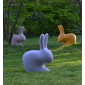 Стул пластиковый Qeeboo Rabbit полиэтилен светло-серый Фото 19