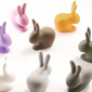 Стул пластиковый Qeeboo Rabbit полиэтилен серый Фото 14