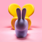 Стул пластиковый Qeeboo Rabbit полиэтилен фиолетовый Фото 8