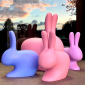 Стул пластиковый Qeeboo Rabbit полиэтилен розовый Фото 6