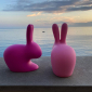 Стул пластиковый Qeeboo Rabbit полиэтилен розовый Фото 28