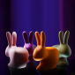 Стул пластиковый Qeeboo Rabbit полиэтилен оранжевый Фото 13