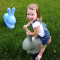 Стул пластиковый детский Qeeboo Rabbit Baby полиэтилен голубой Фото 8