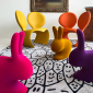 Стул пластиковый Qeeboo Rabbit Velvet Finish полиэтилен темно-золотой Фото 13