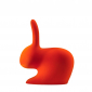 Стул пластиковый Qeeboo Rabbit Velvet Finish полиэтилен оранжевый Фото 6