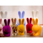 Стул пластиковый Qeeboo Rabbit Velvet Finish полиэтилен красный Фото 13