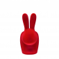 Стул пластиковый Qeeboo Rabbit Velvet Finish полиэтилен красный Фото 5