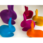 Стул пластиковый Qeeboo Rabbit Velvet Finish полиэтилен фиолетовый Фото 10