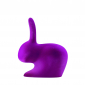 Стул пластиковый Qeeboo Rabbit Velvet Finish полиэтилен фиолетовый Фото 4