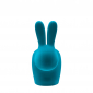 Стул пластиковый Qeeboo Rabbit Velvet Finish полиэтилен бирюзовый Фото 5