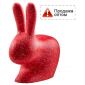 Стул пластиковый Qeeboo Rabbit Dots полиэтилен красный, белый Фото 1