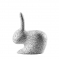 Стул пластиковый Qeeboo Rabbit Dots полиэтилен белый, черный Фото 5