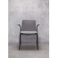 Кресло пластиковое с обивкой PEDRALI Noa сталь, ткань черный, темно-серый Фото 10
