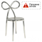 Стул пластиковый Qeeboo Ribbon Metal Finish полипропилен серебристый Фото 1