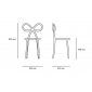 Комплект пластиковых стульев Qeeboo Ribbon Set 2 полипропилен розовый Фото 2