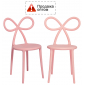 Комплект пластиковых стульев Qeeboo Ribbon Set 2 полипропилен розовый Фото 1