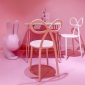 Комплект пластиковых стульев Qeeboo Ribbon Set 2 полипропилен розовый Фото 20