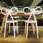 Комплект пластиковых стульев Qeeboo Ribbon Set 2 полипропилен розовый Фото 53