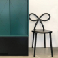 Комплект пластиковых стульев Qeeboo Ribbon Set 2 полипропилен черный Фото 20