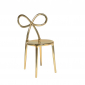 Комплект пластиковых стульев Qeeboo Ribbon Metal Finish Set 2 полипропилен золотистый Фото 8