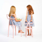 Комплект пластиковых детских стульев Qeeboo Ribbon Baby Set 2 полипропилен розовый Фото 7