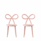 Комплект пластиковых детских стульев Qeeboo Ribbon Baby Set 2 полипропилен розовый Фото 4