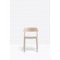 Кресло деревянное с мягким сиденьем PEDRALI Nemea алюминий, ясень, фанера, ткань беленый ясень, серый Фото 6