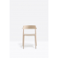 Кресло деревянное PEDRALI Nemea алюминий, ясень, фанера беленый ясень Фото 4
