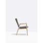 Лаунж-кресло с мягкой обивкой PEDRALI Malmo ясень, ткань беленый ясень, серый Фото 4